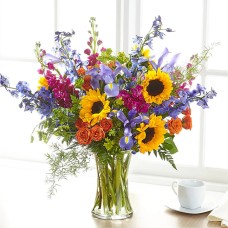 'Colors of Spring' Flower Bouquet Vase